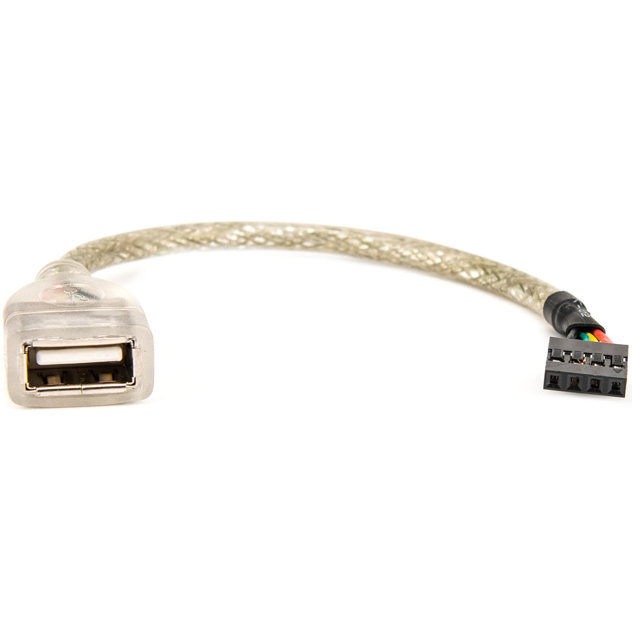 Rocstor Premium 6In Usb 2.0 Cable - Usb A Female To Usb Motherboard 4 Pin Header F/F - Type A Female Usb