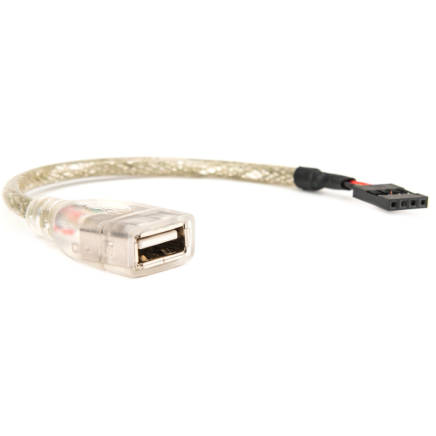 Rocstor Premium 6In Usb 2.0 Cable - Usb A Female To Usb Motherboard 4 Pin Header F/F - Type A Female Usb