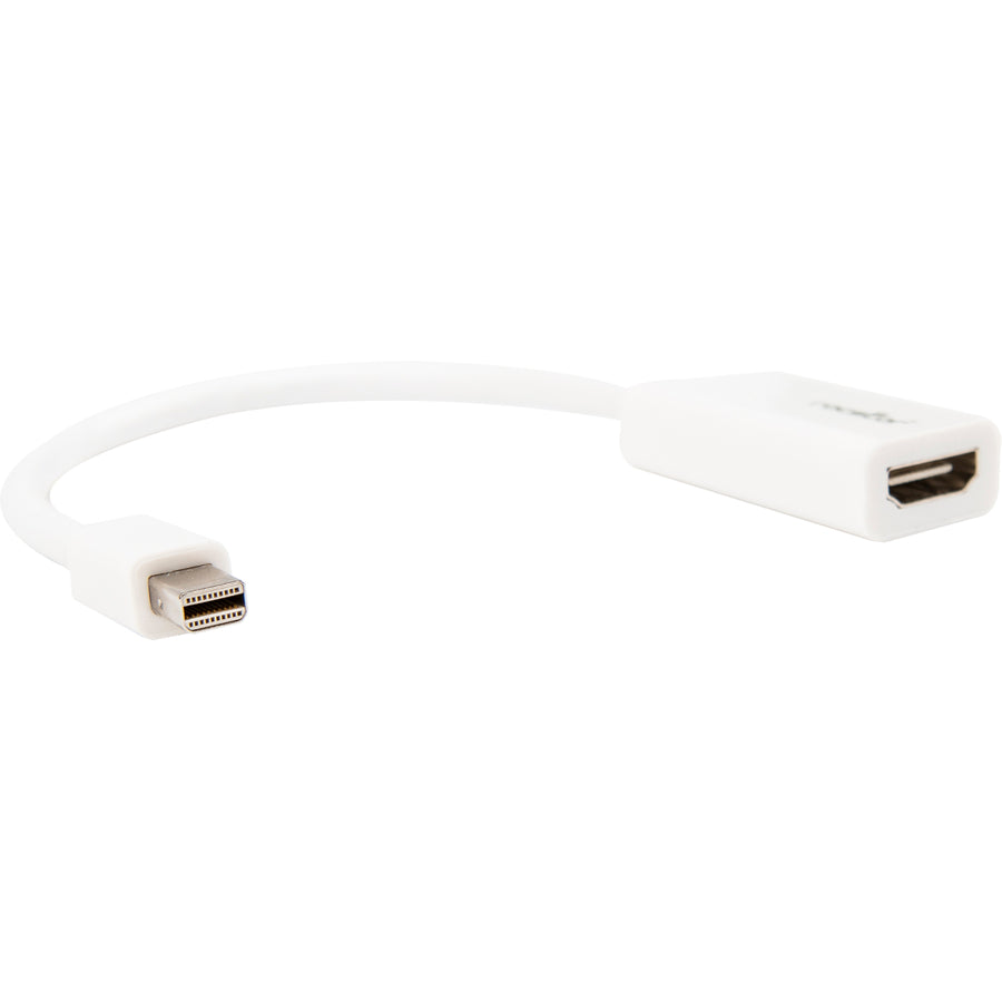 Rocstor Premium 8In / 20Cm Mini Displayport To Hdmi 4K Audio / Video Converter - Mdp 1.2 To Hdmi Active Adapter For Macbook Air / Macbook Pro - 4K @ 30 Hz - White - Hdmi/Mini Displayport For Audio/Video Device, Macbook Pro, Macbook Air - 8In - 1 Pack - 1