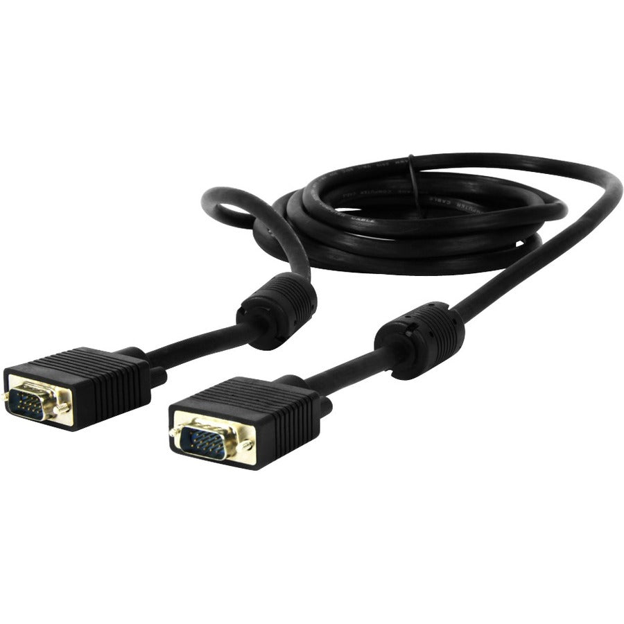 Rocstor Premium High-Resolution SVGA - VGA Monitor cable - HD-15 (M) - HD-15 (M) - 3m - For Monitor, Projector, TV - Extension Cable - 6ft - 1 x HD-15 Male Video - 1 x HD-15 Male Video CABLE HD15 - 10 ft - Black Y10C122-B1