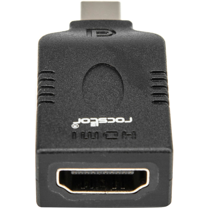 Rocstor Premium Slim Mini Displayport To Hdmi Audio/Video Adapter - Slim Hdmi To Mini Displayport - 1920X1200 1080P - For Projector, Monitor, Macbook, Macbook Air, Macbook Pro, Mac Mini, Ultrabook, Desktop Computer - 1 Pack - 1 X Mini Displayport Male Dig