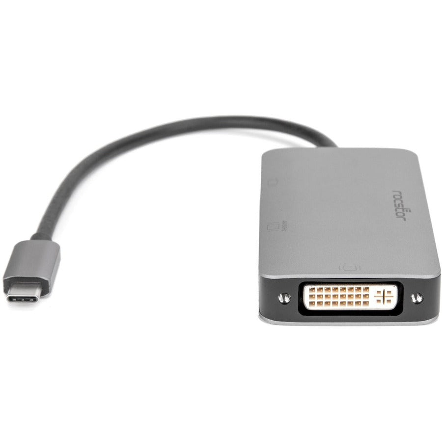 Rocstor Premium Usb-C Multiport Hub 3-In-1, Hdmi, Vga Or Dvi Adapter