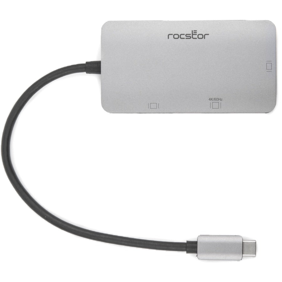 Rocstor Premium Usb-C Multiport Hub 3-In-1, Hdmi, Vga Or Dvi Adapter