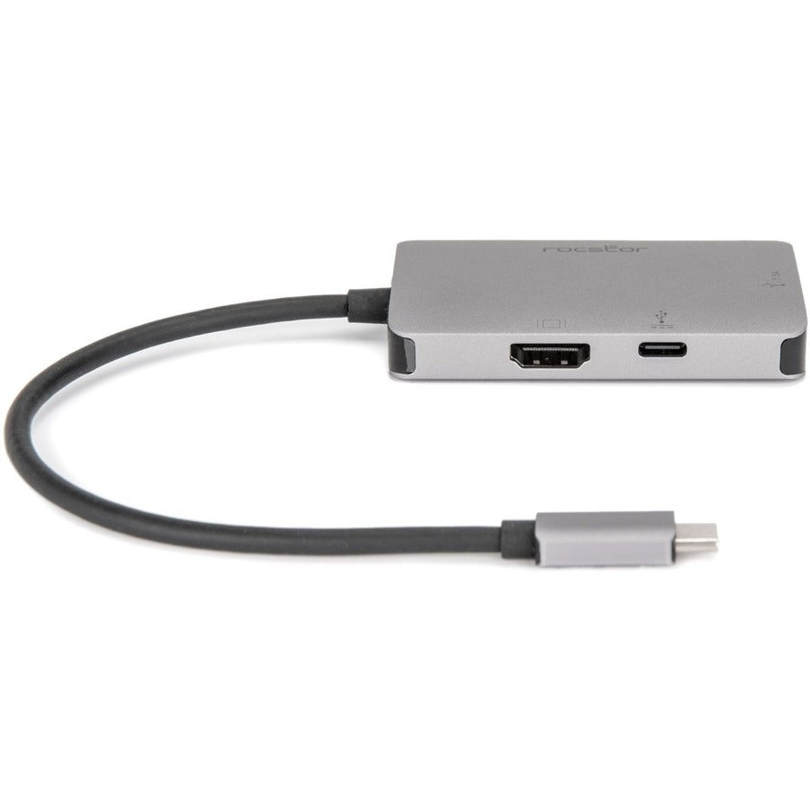 Rocstor Premium Usb-C To Hdmi 4K Adapter, Usb-C 100W Pd Charging & Usb Type-A Port