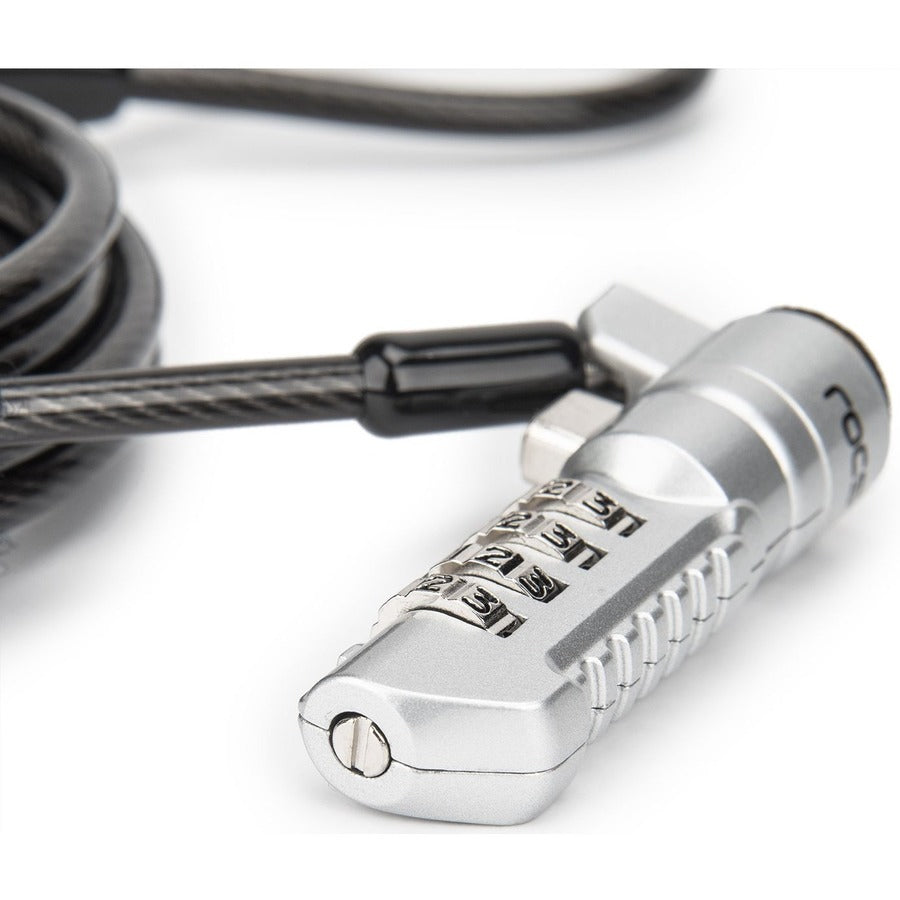 Rocstor Rocbolt N19 Security Cable, 4-Digit Combination Lock For Nano-Shaped Slots