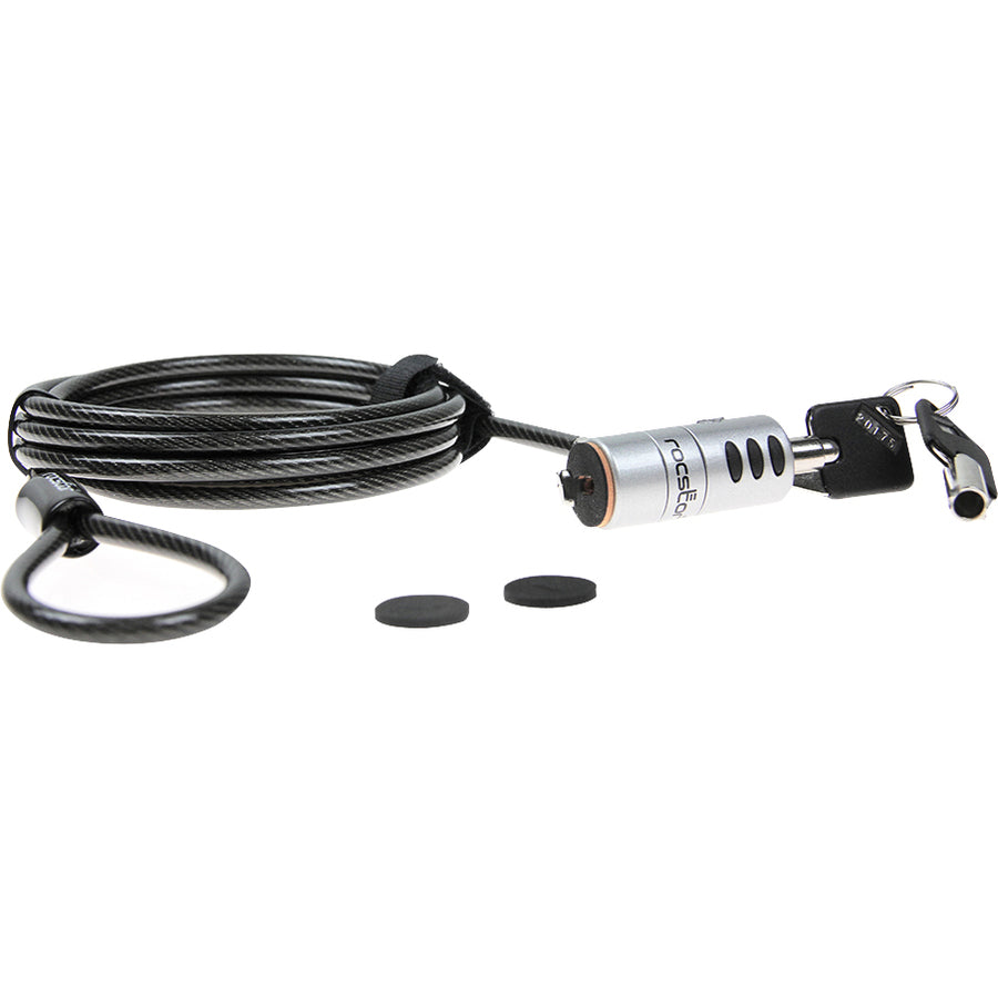 Rocstor Rocbolt Portable Security Cable With Key Lock and (2) Keys Y10C133-B1