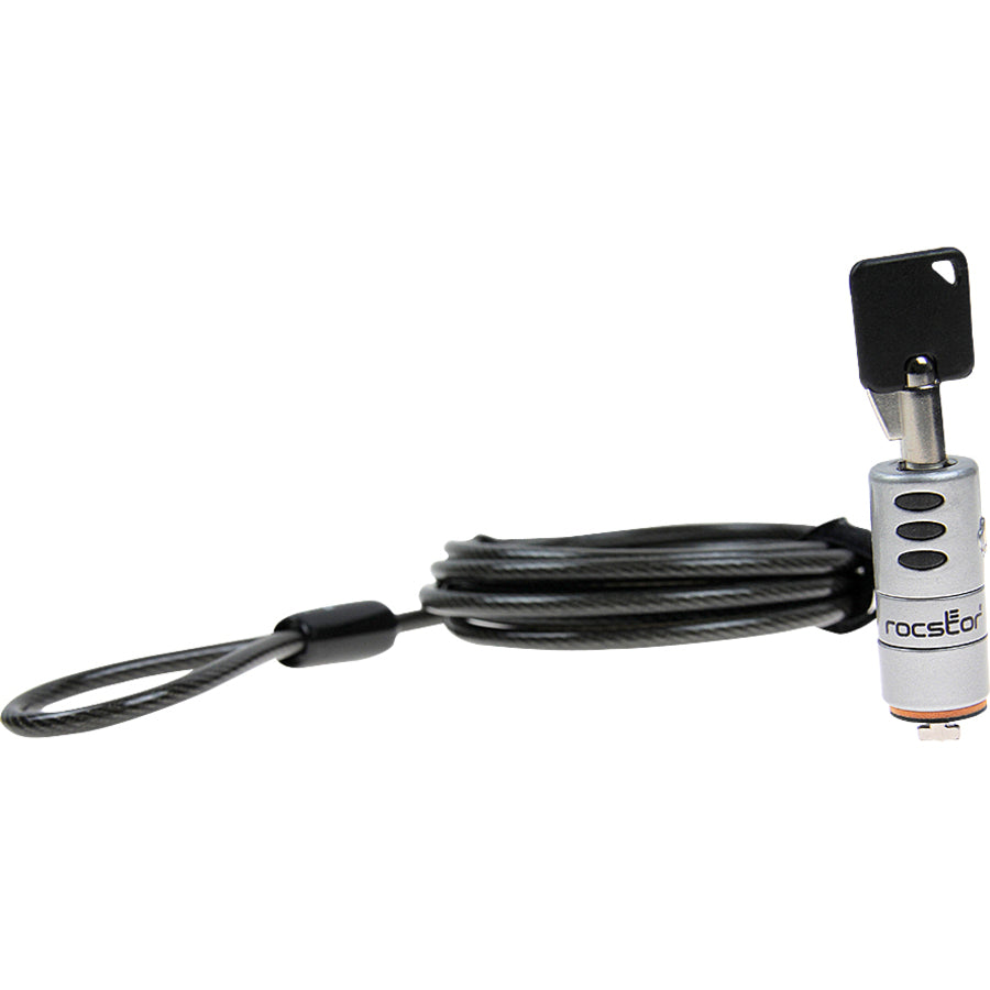 Rocstor Rocbolt Portable Security Cable With Key Lock and (2) Keys Y10C133-B1