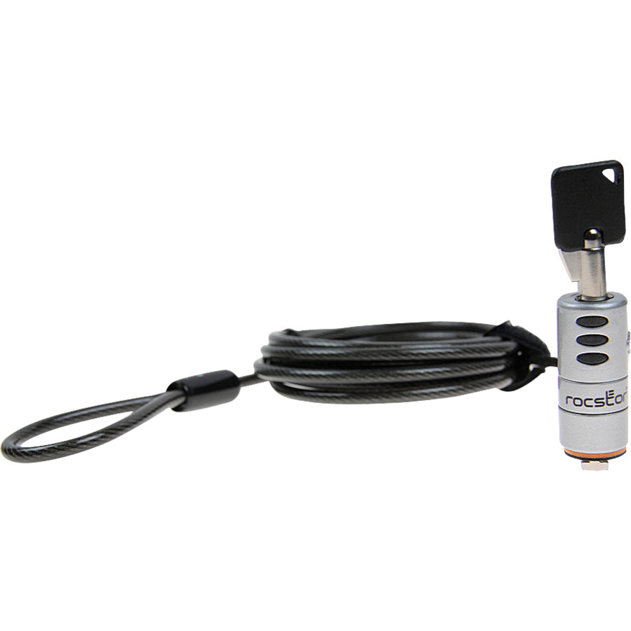 Rocstor Rocbolt Portable Security Cable With Key Lock and (2) Keys Y10C133-B1