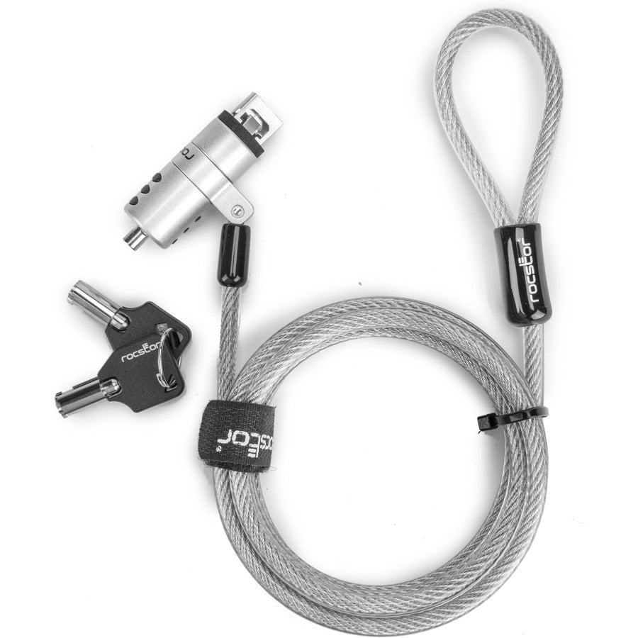 Rocstor Rocbolt USB Cable Lock - Rocstor Rocbolt Premium USB Type-A Security Cable Keyed