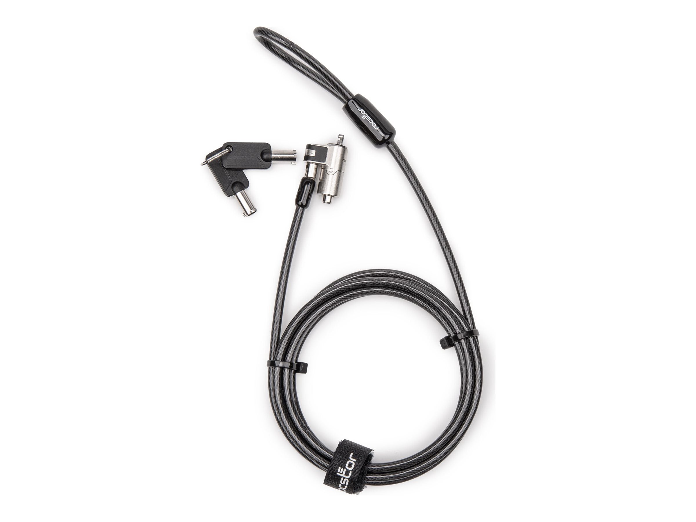 Rocstor Rocbolt W24 - Security cable lock - slim, keyed - 6.6 ft Y1RB031-B1