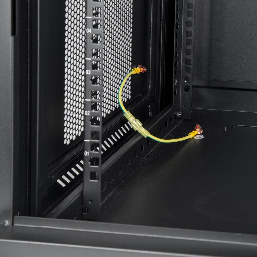 Rocstor SolidRack 9U Wall Mount Rack Cabinet Vented Enclosure Y10E005-B1