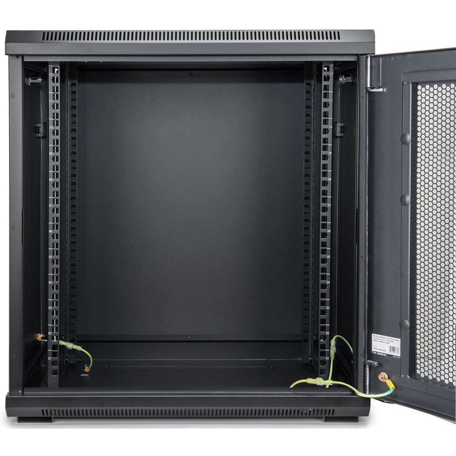 Rocstor SolidRack 9U Wall Mount Rack Cabinet Vented Enclosure Y10E005-B1