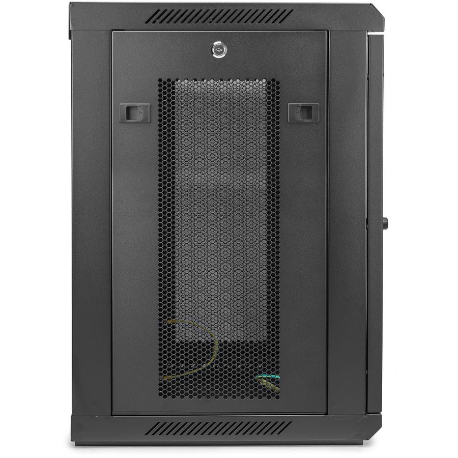 Rocstor SolidRack 9U Wall Mount Rack Cabinet Vented Enclosure Y10E005-B1