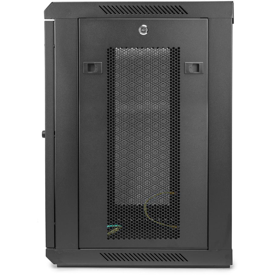 Rocstor SolidRack 9U Wall Mount Rack Cabinet Vented Enclosure Y10E005-B1