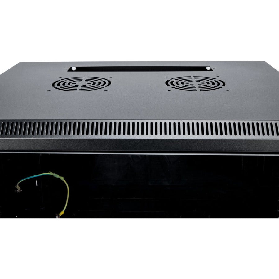 Rocstor Solidrack 9U Rack Enclosure Tempered Glass Window Y10E002-B1