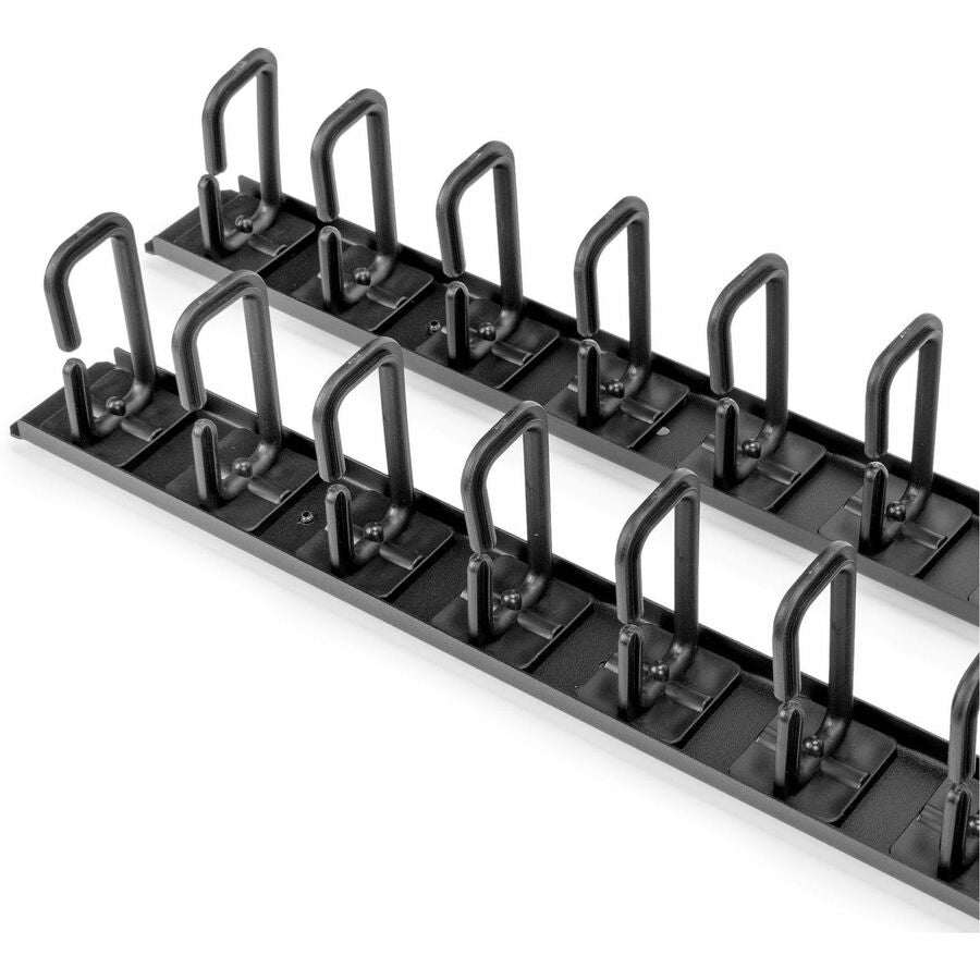 Rocstor Vertical Cable Organizer with D-Ring Hooks - 0U - 6 ft. - Vertical Cable Manager