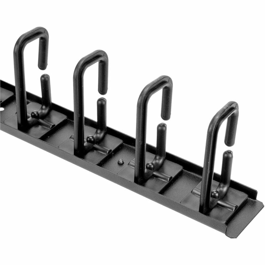 Rocstor Vertical Cable Organizer with D-Ring Hooks - 0U - 6 ft. - Vertical Cable Manager