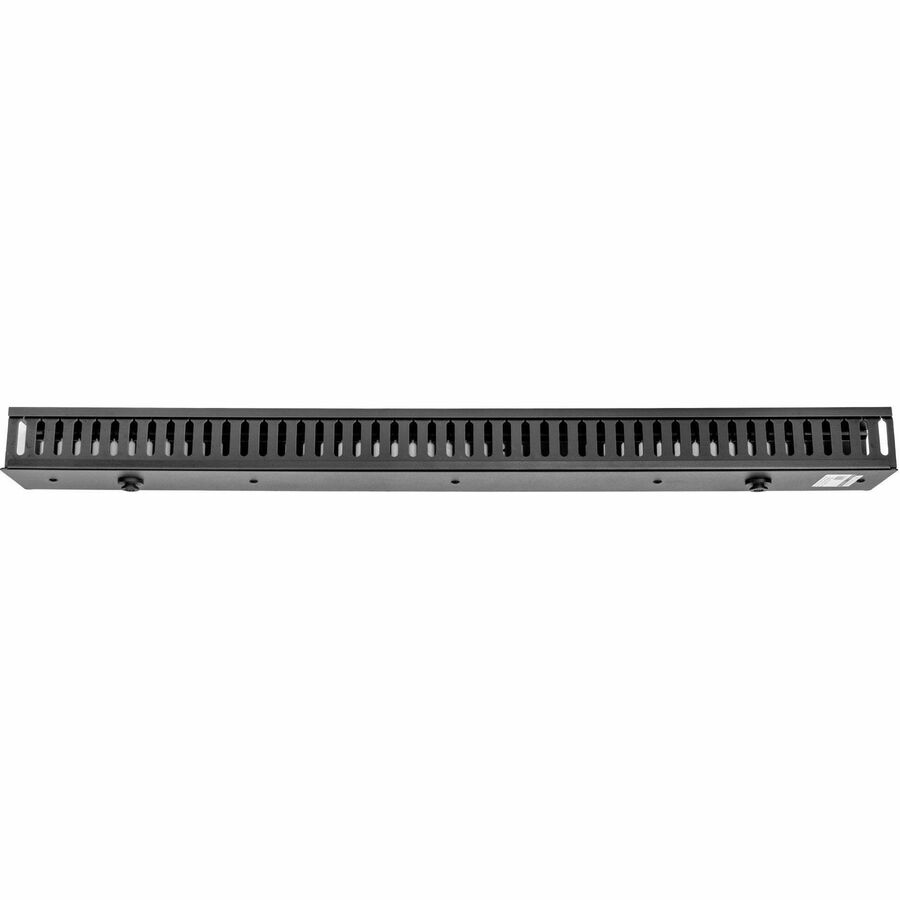 Rocstor Vertical Cable Organizer with Finger Ducts - 0U - 3 ft - Duct Panel - Black - 1 -