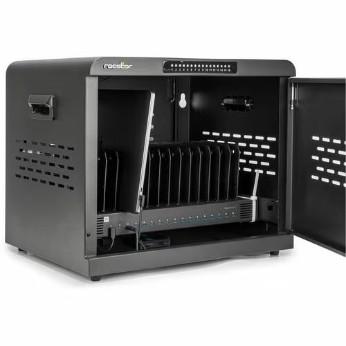 Rocstor Volt UC16 USB-C 16-Device Charging Station Cabinet - 16 Devices Supported