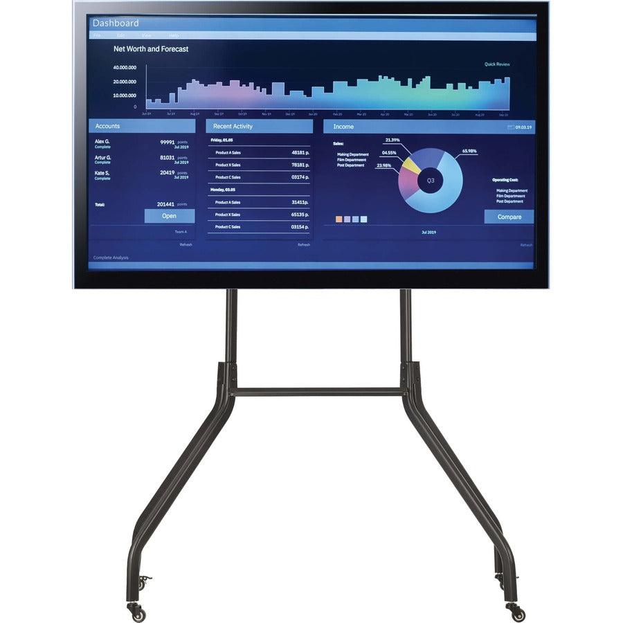 Rolling TV Cart - Extra-Sturdy Mobile Stand for 55-85 Inch Displays | Tripp Lite DMCS5585WL