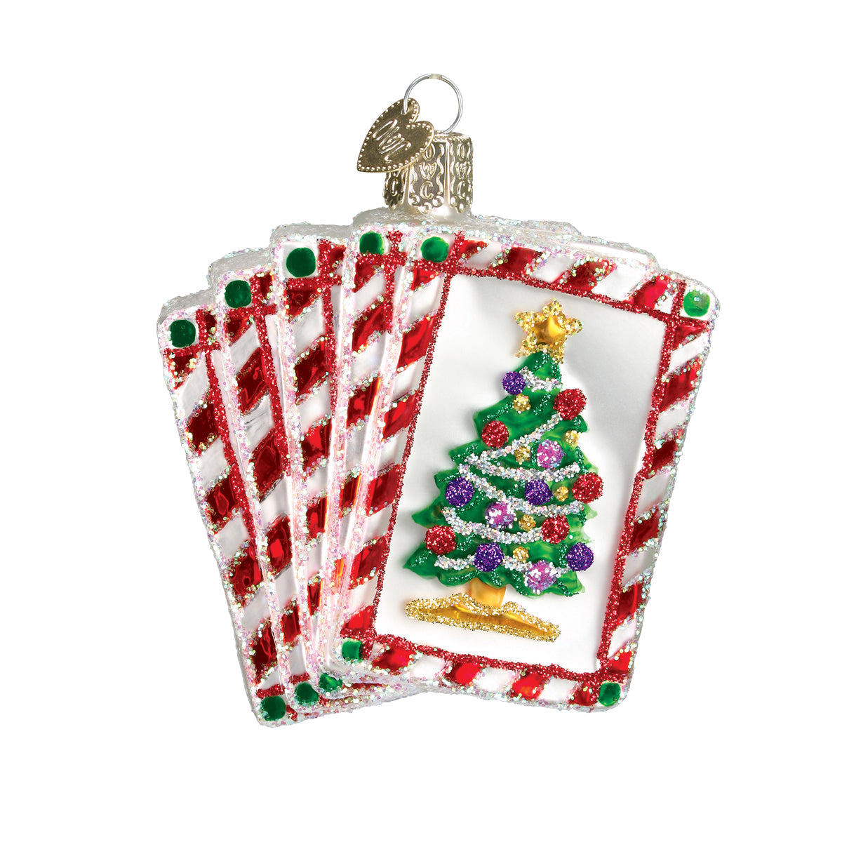 Royal Flush Glass Blown Ornament