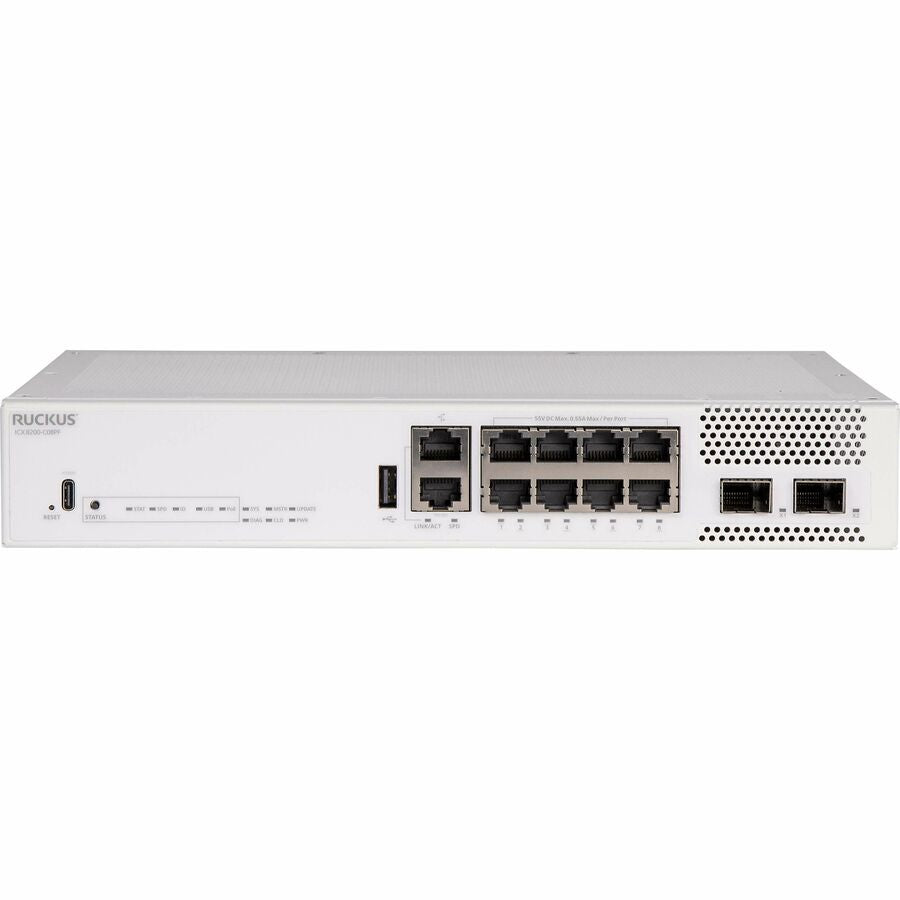 Ruckus Wireless ICX 8200 Ethernet Switch - 8 Ports - Manageable - Gigabit Ethernet, 10