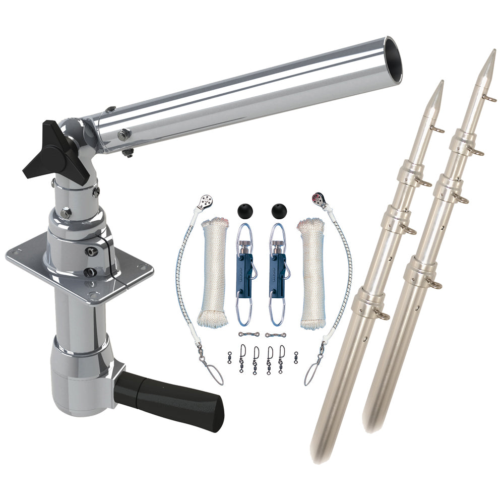 Rupp Revolution Top Gun Package w/18' Poles & Complete Single Line Rigging Kit w/Klickers