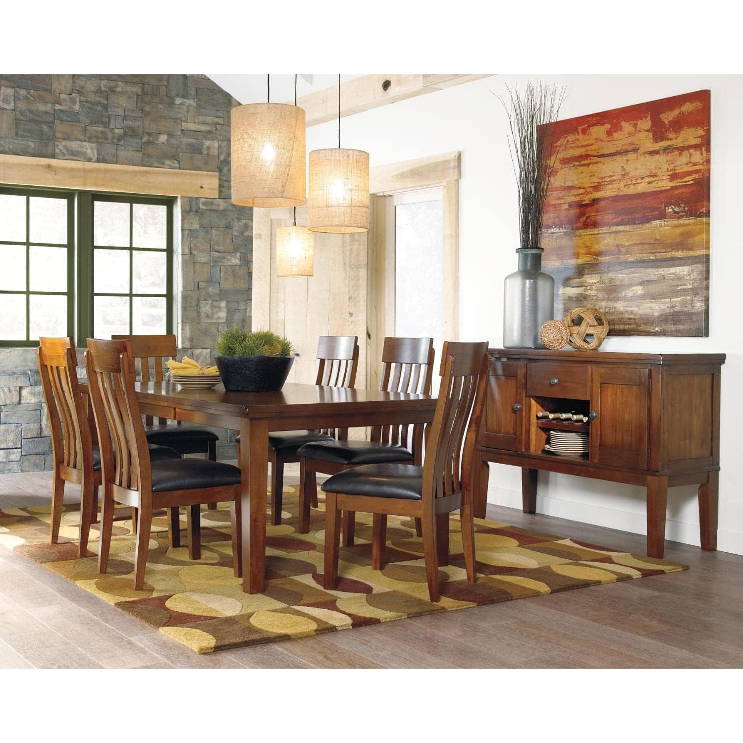 Rustic Dining Room Buffet Server With Built In Wine Rack Distressed Finish