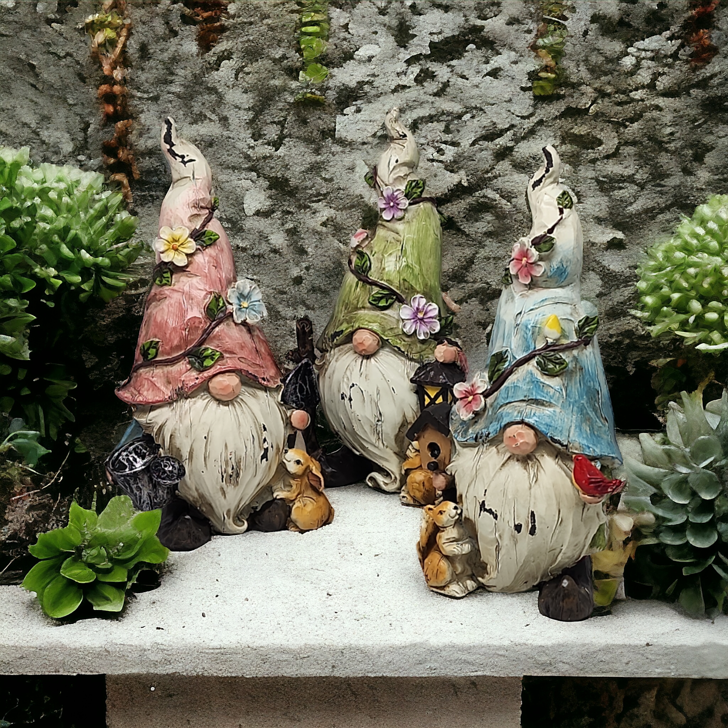 Rustic Garden Gnome - 9 Inch -