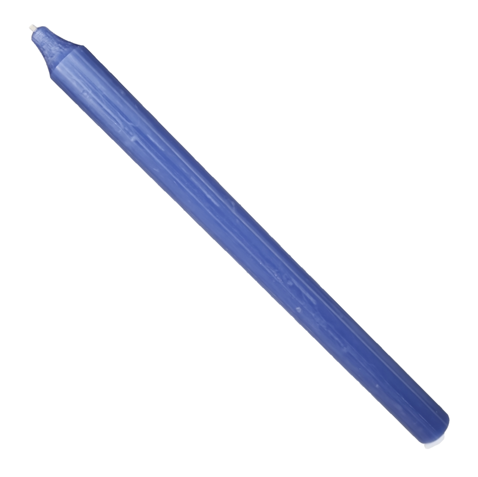 Rustic Taper Dinner Candle - 12 Inch Periwinkle