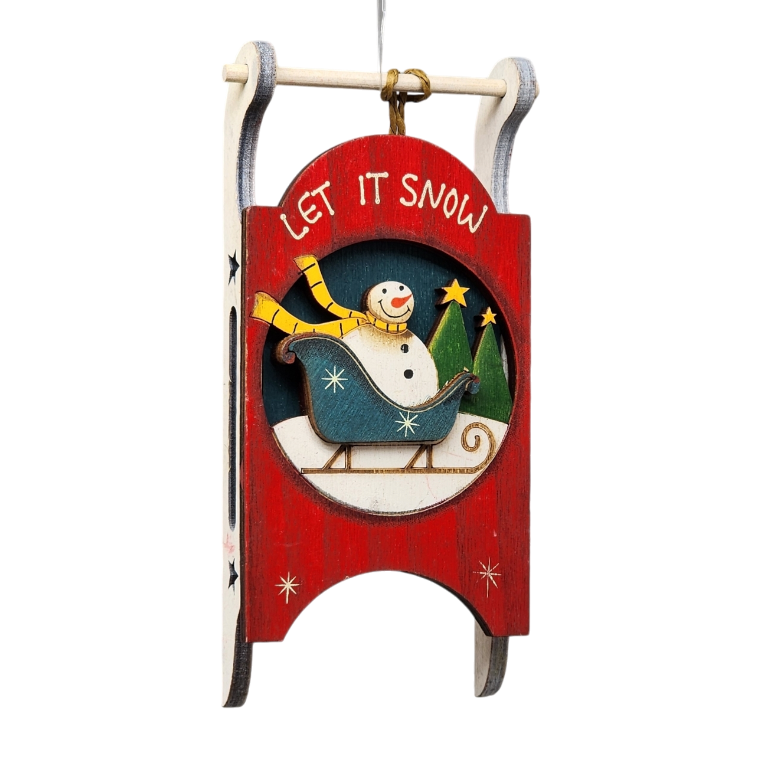 Rustic Wood Ornament -