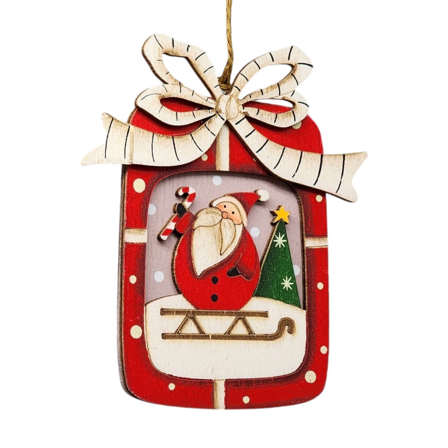 Rustic Wood Ornament -