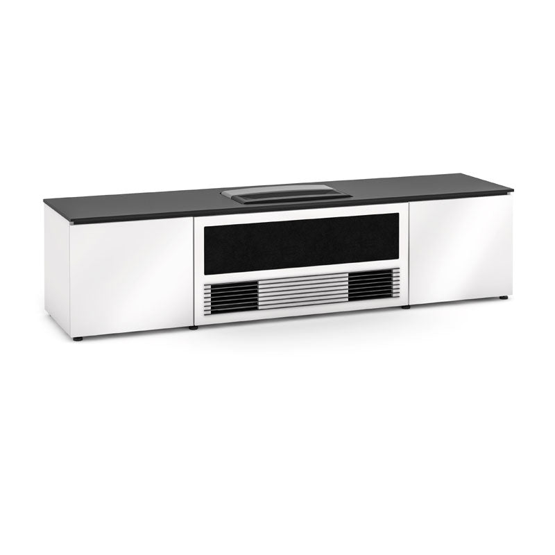 Salamander 245 Cabinet for Hisense L5G Projector – Gloss White, Built-In Integration