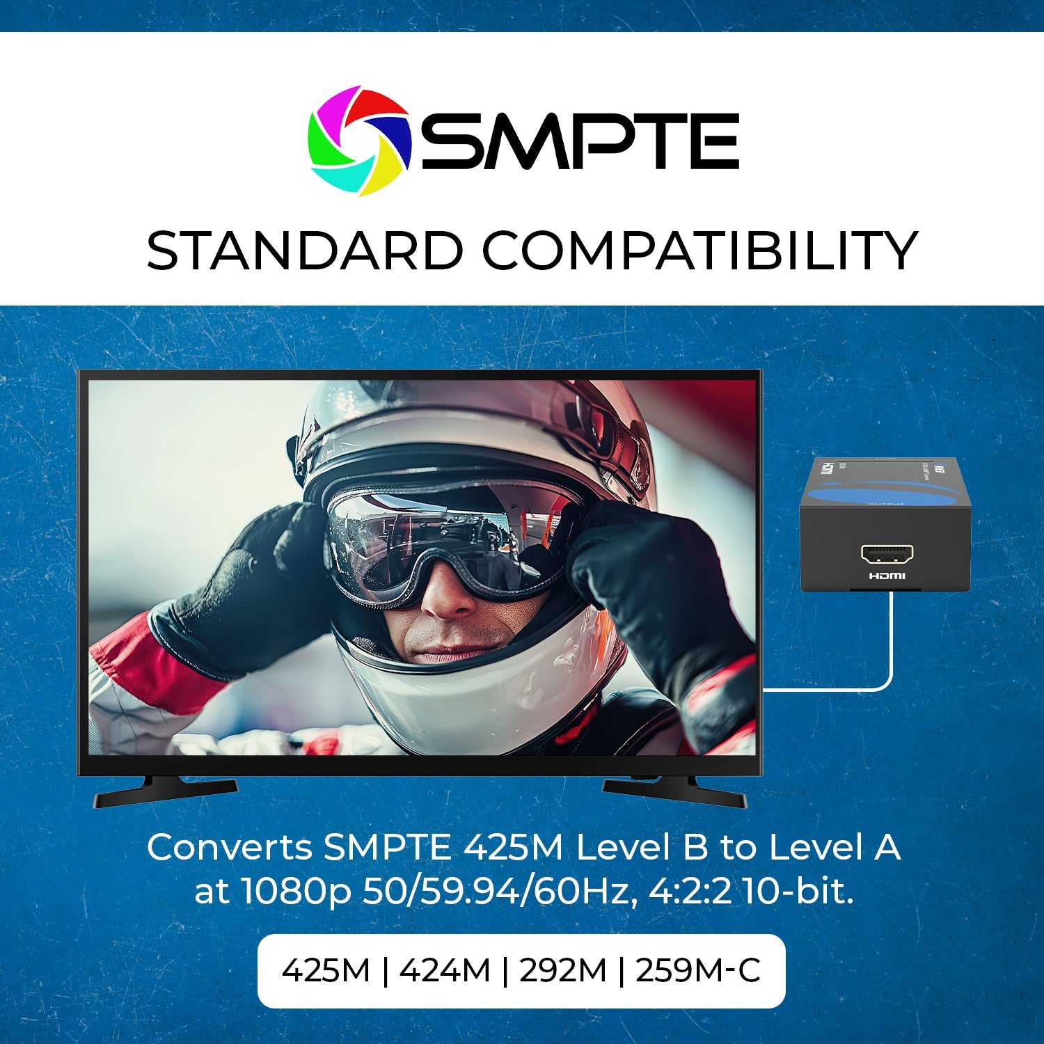 SDI to HDMI Video Converter Supports HD-SDI, SD-SDI and 3G-SDI Signals (XD-500)