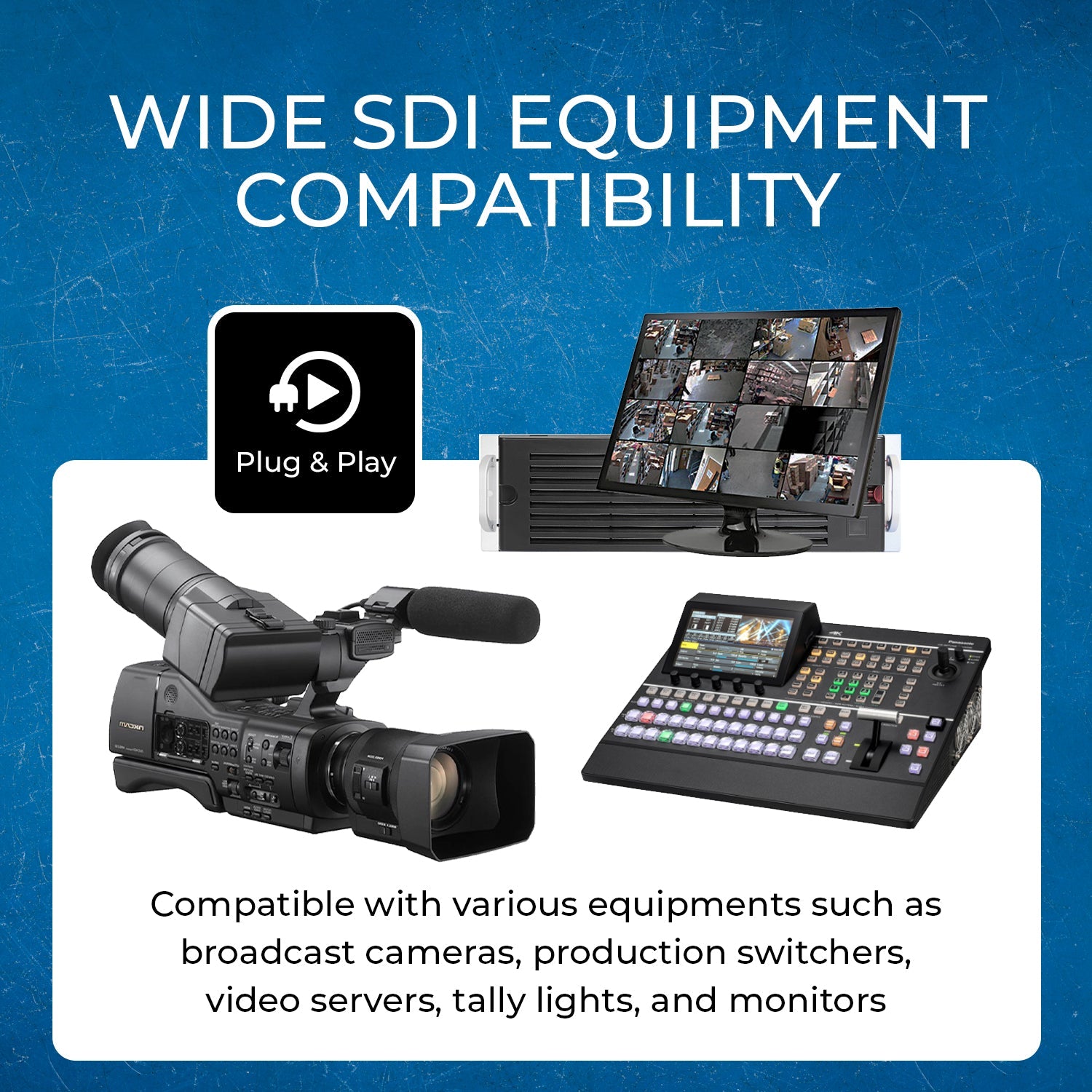 SDI to HDMI Video Converter Supports HD-SDI, SD-SDI and 3G-SDI Signals (XD-500)