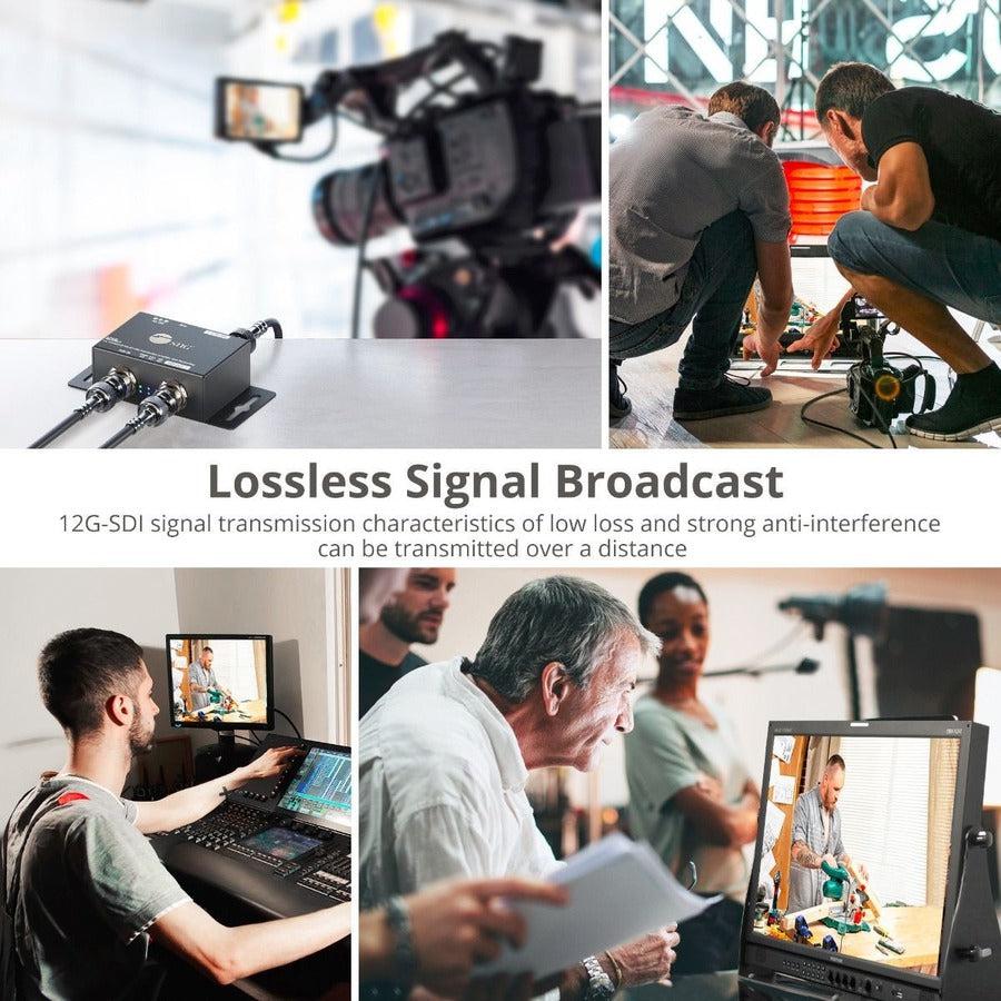 SIIG 1x2 12G SDI Distribution Amplifier - 70M CE-SD0F11-S1