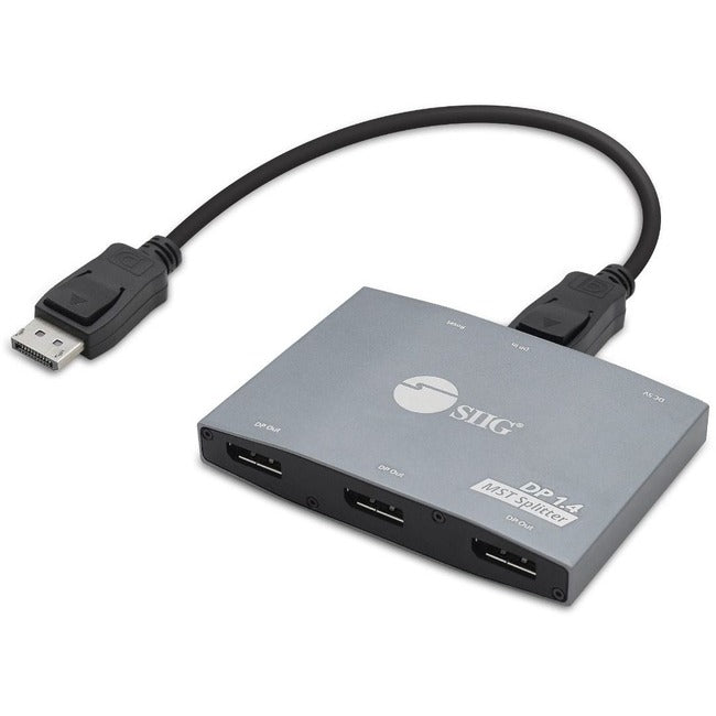 SIIG 1x3 DisplayPort 1.4 to DisplayPort MST Splitter CE-DP0S11-S1
