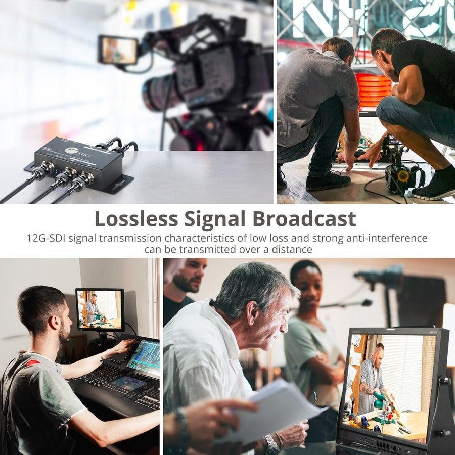 SIIG 1x4 12G SDI Distribution Amplifier - 70M CE-SD0G11-S1