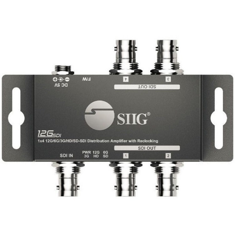 SIIG 1x4 12G SDI Distribution Amplifier - 70M CE-SD0G11-S1