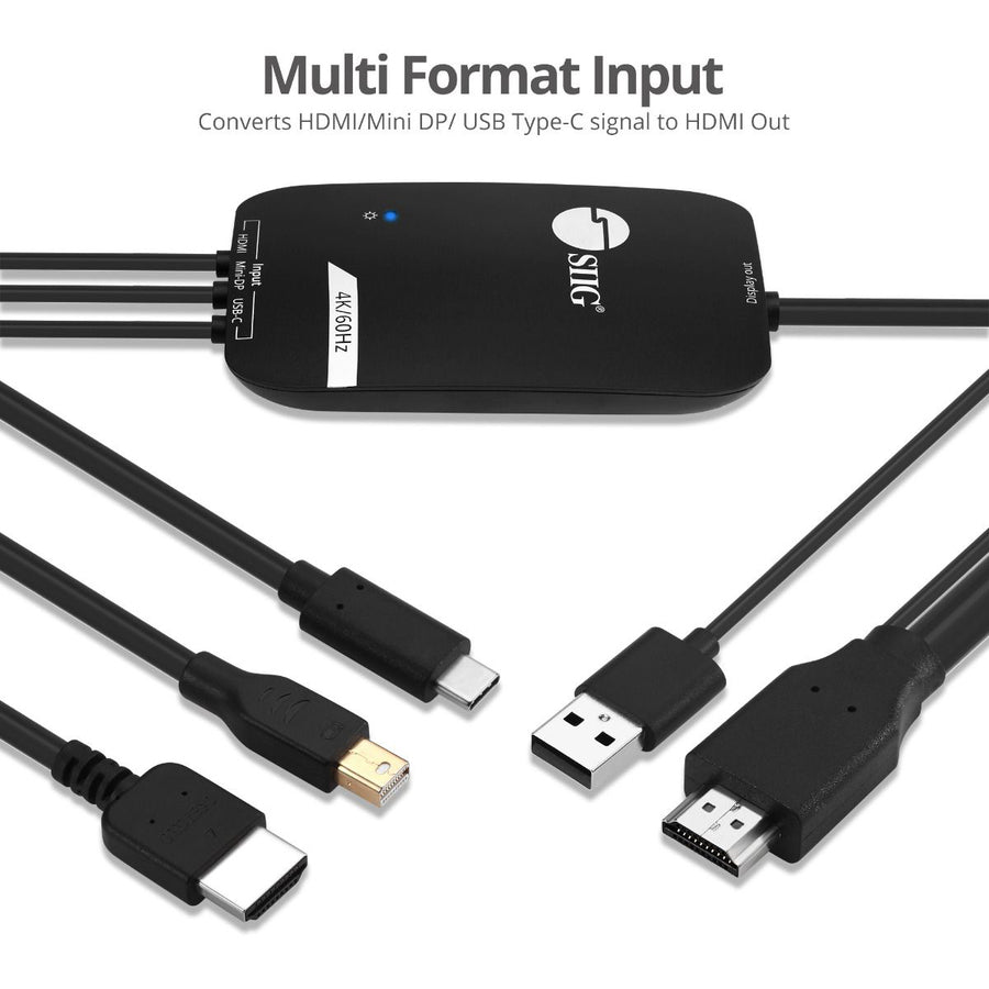 SIIG 3x1 HDMI 4K Multi format Presentation Switcher - BYOD CE-H25Q11-S1