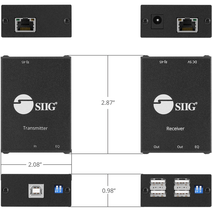 SIIG 4-Port USB 2.0 Extender JU-EX0311-S1
