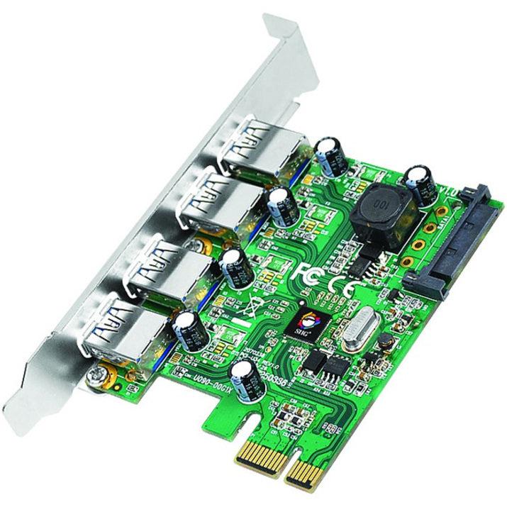 SIIG 4-Port USB 3.0 PCIe JU-P40412-S1