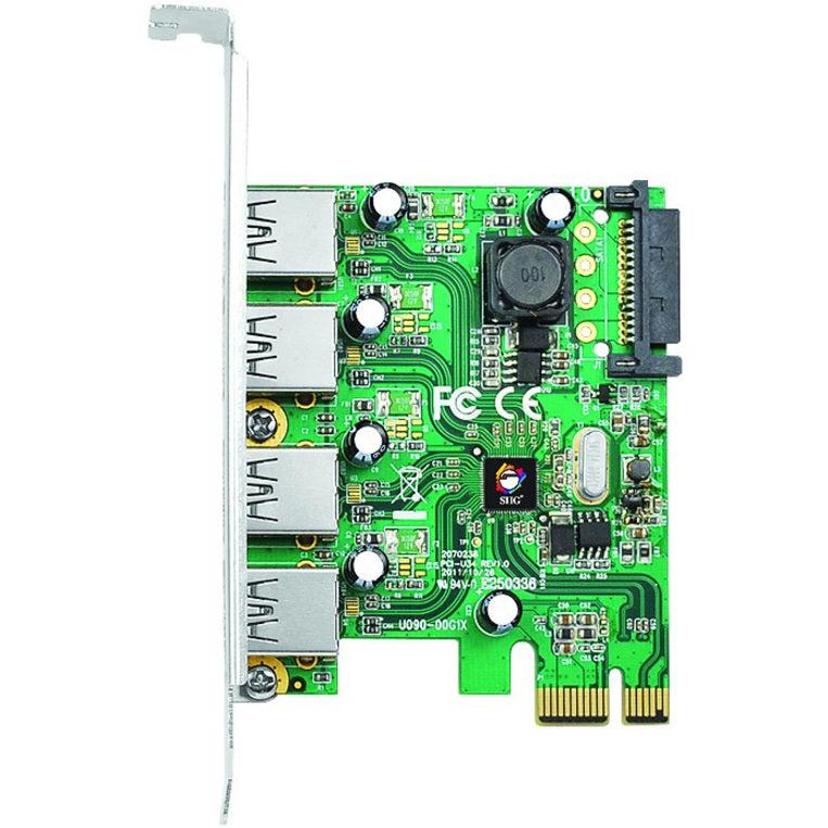 SIIG 4-Port USB 3.0 PCIe JU-P40412-S1