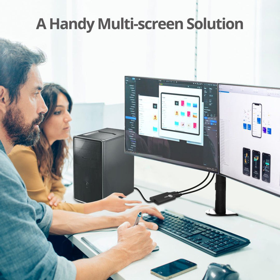 SIIG 4K 1x2 DisplayPort 1.2 to DisplayPort MST Splitter CE-DP0H11-S1