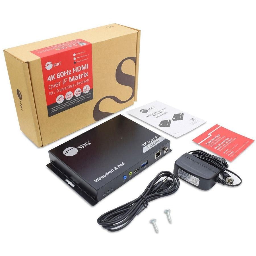 SIIG 4K 60Hz HDMI over IP Matrix- Receiver