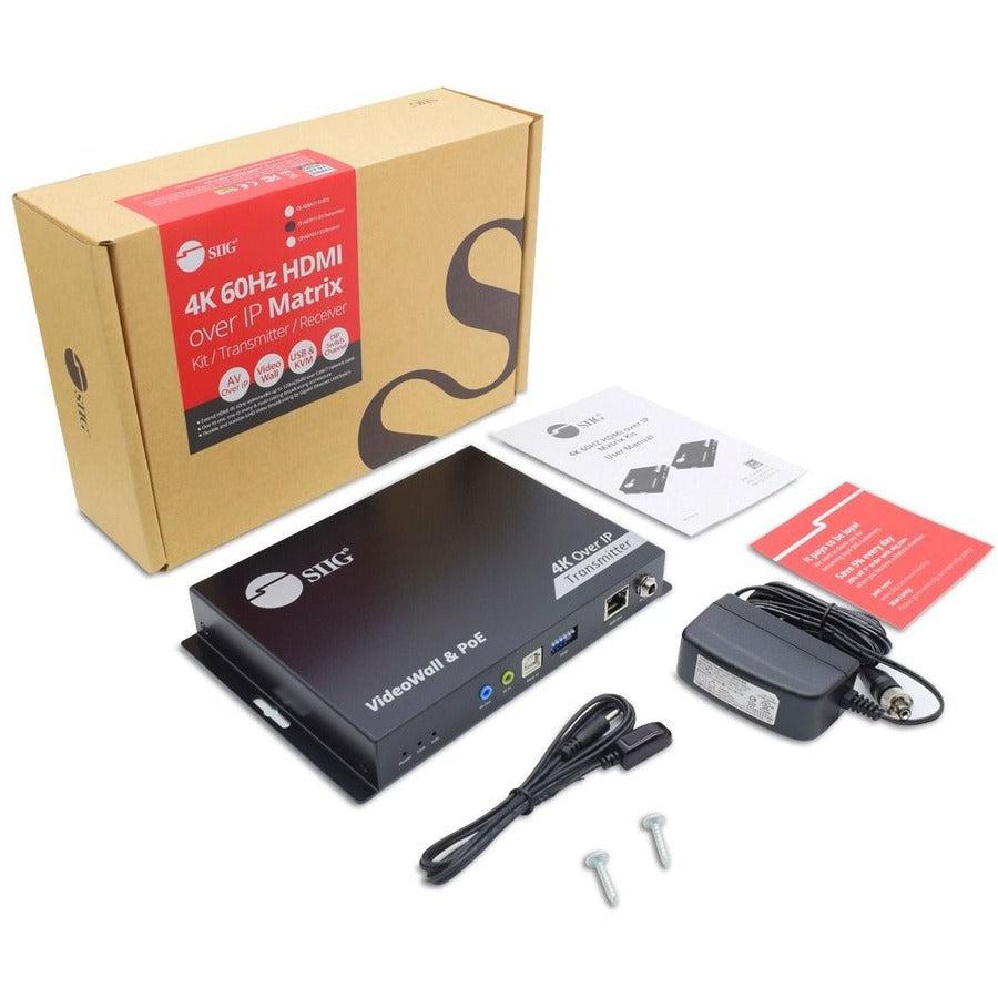 SIIG 4K 60Hz HDMI over IP Matrix- Transmitter