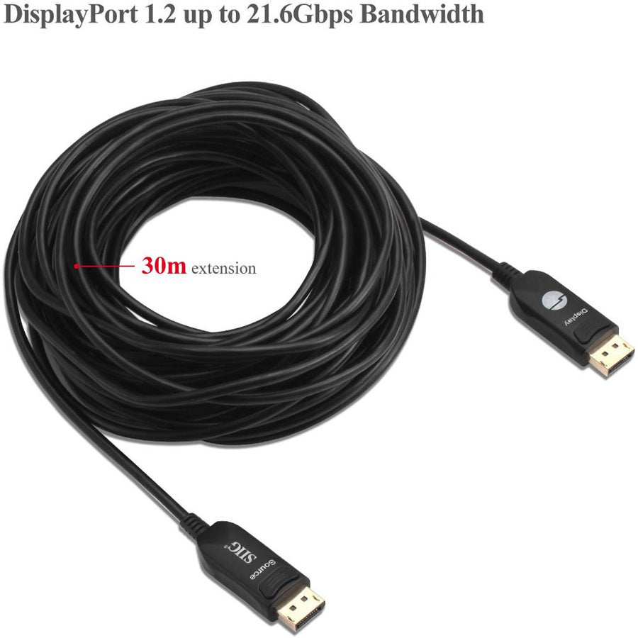 SIIG 4K DisplayPort 1.2 AOC Cable - 30M CB-DP2411-S1