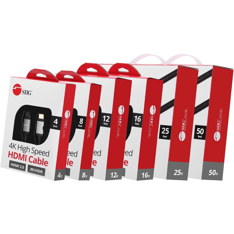 SIIG 4K High Speed HDMI Cable - 25ft CB-H20W11-S1