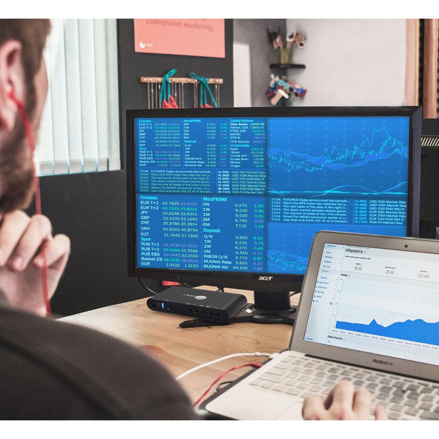 SIIG 4x1 HDMI Seamless Quad-Split Multi-Viewer Switcher CE-H25R11-S1