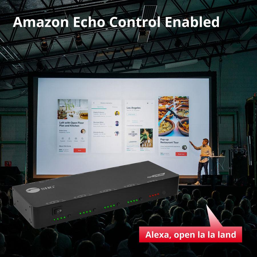 SIIG 4x4 HDMI 2.0 4K HDR Matrix Switch with Cloud Control CE-H24W11-S1